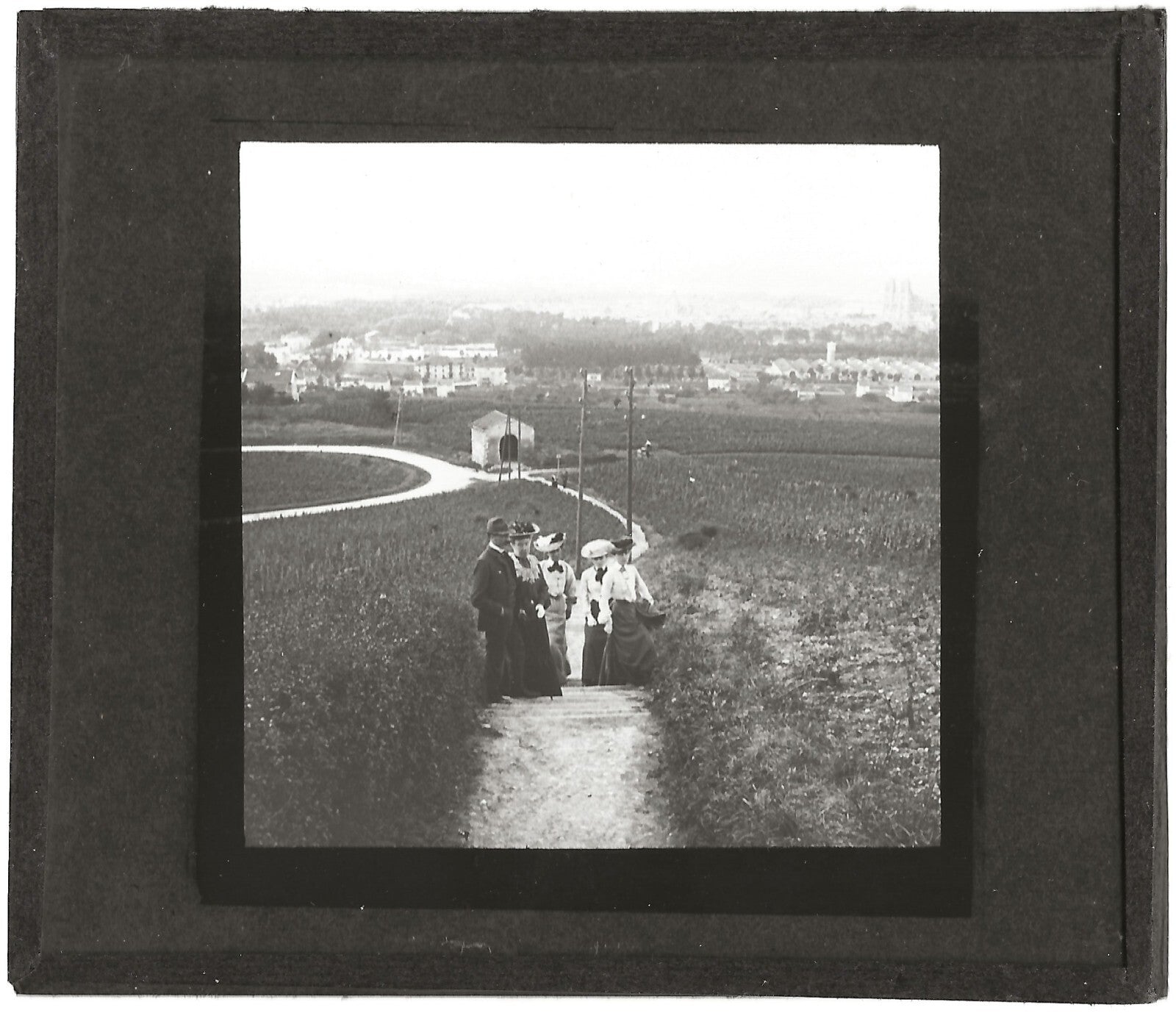 Mont Saint-Michel, Toul, 1903, photo plaque de verre, positif 8,5x10 cm