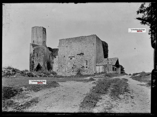 Plaque verre photo ancienne négatif noir et blanc 13x18 cm Ciboure Bordagain