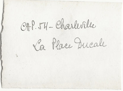 Plaque verre photo négatif noir & blanc 10x15 cm, Charleville-Mézières, Ducale