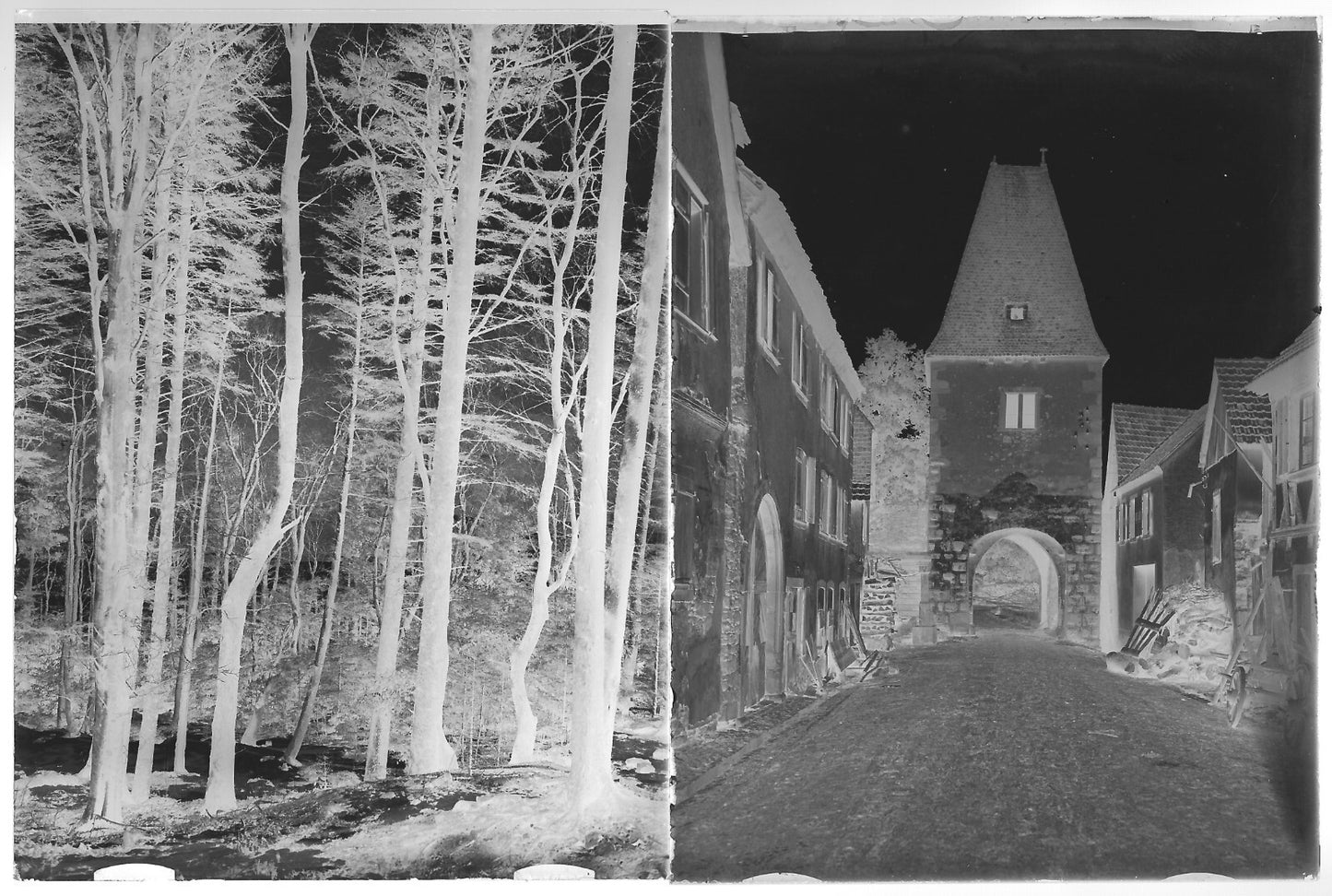 Alsace, Molsheim, Bergheim, photo plaque verre, lot de 12 négatifs 9x12 cm