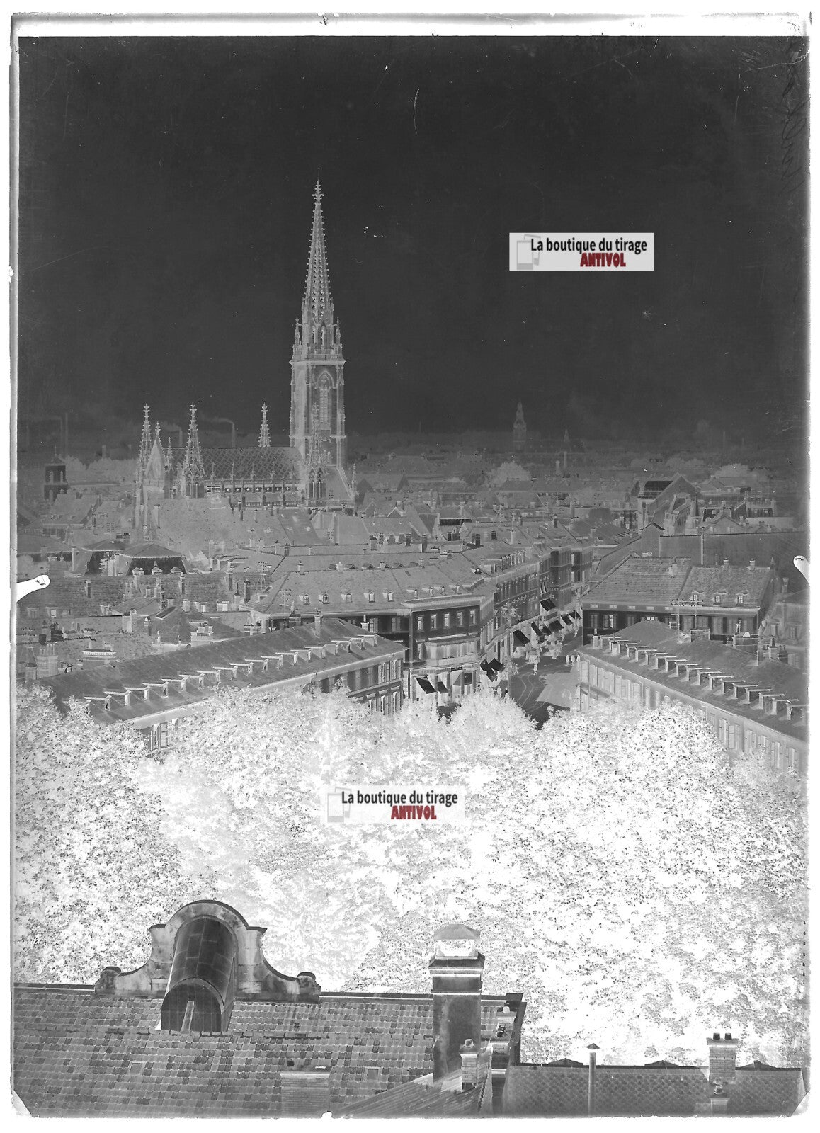 Mulhouse Haut-Rhin Alsace France, photo plaque verre, lot de 5 négatifs 13x18 cm