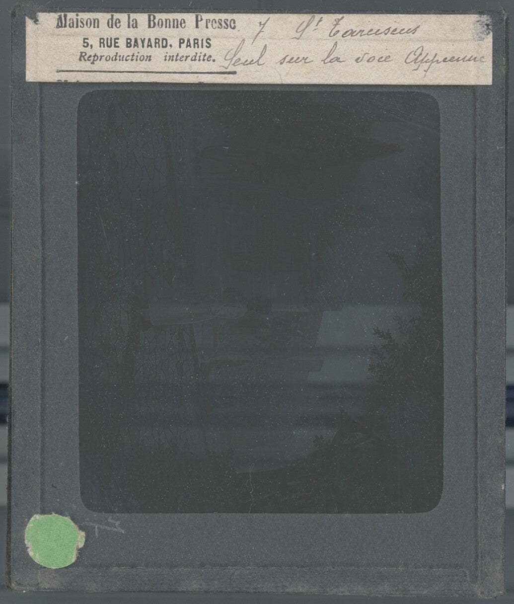 Tarcisius de Rome, Italie, dessin, photo plaque de verre, positif 8,5x10 cm