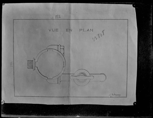 Plaque verre photo ancienne négatif 9x12 cm usine industrie plan J. Moussy