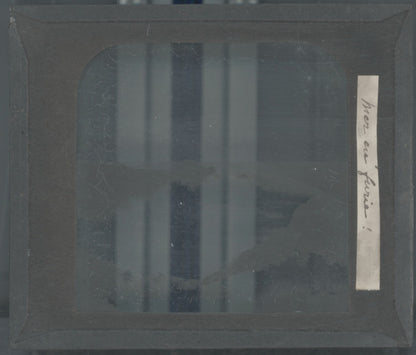 Paysage, mer, vagues, photo ancienne plaque de verre, positif 8,5x10 cm