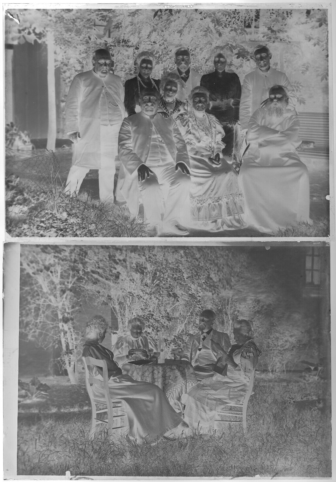 Aristocrates, photos anciennes plaque de verre, lot de 10 négatifs 13x18 cm