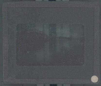 Château de Chinon, photo plaque verre, noir & blanc, positif 8,5x10 cm