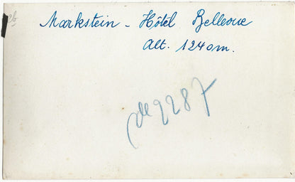 Plaque verre photo ancienne, négatif noir & blanc 9x14 cm, Le Markstein, Oderen