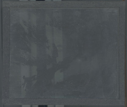 Alpinistes, montagne, glace, photo plaque verre, noir & blanc, positif 8,5x10 cm