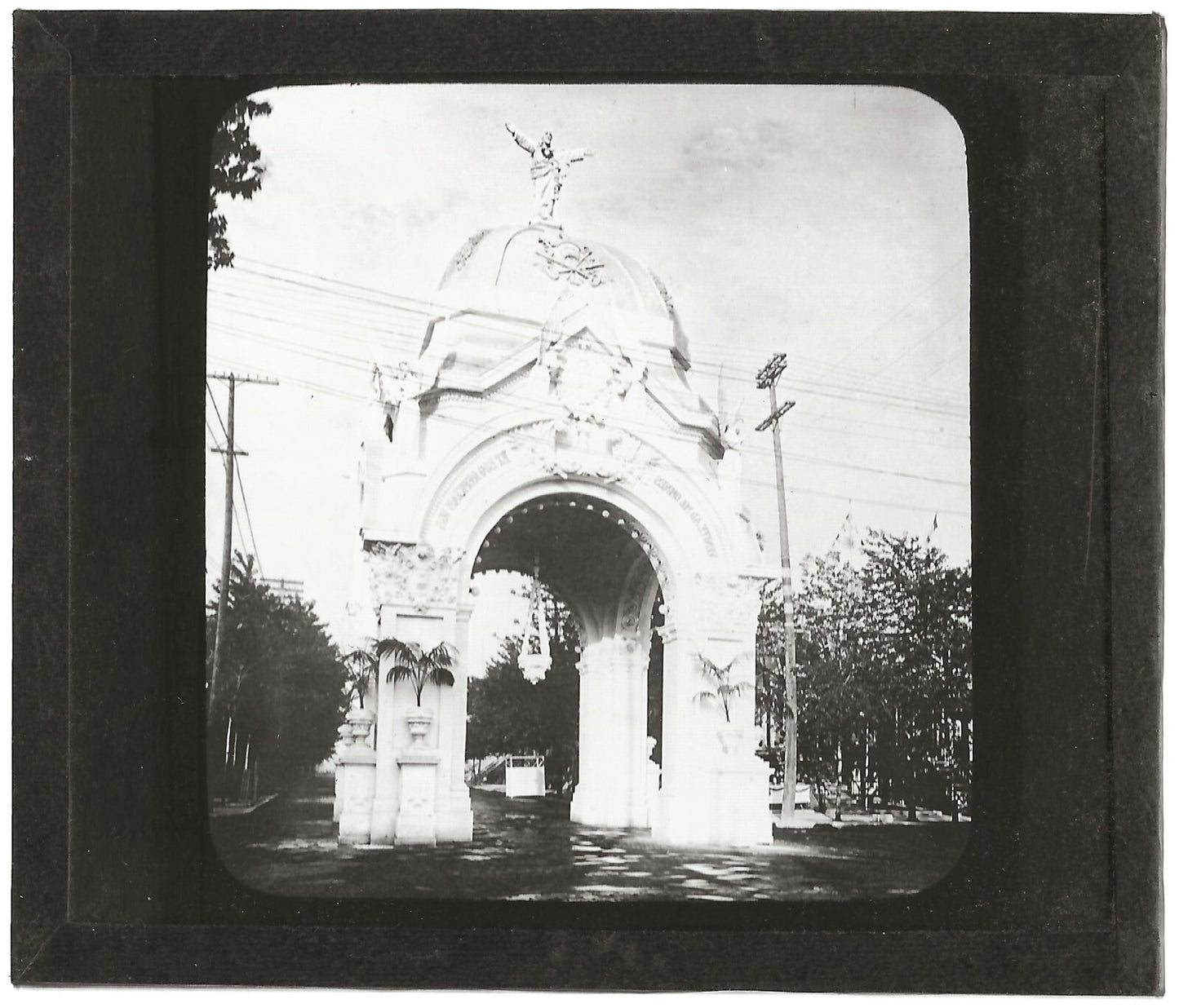 Canada Congrès Montréal, 1910, photo plaque de verre, positif 8,5x10 cm
