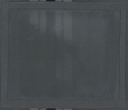 Barque, lac, paysage, photo plaque verre, noir & blanc, positif 8,5x10 cm