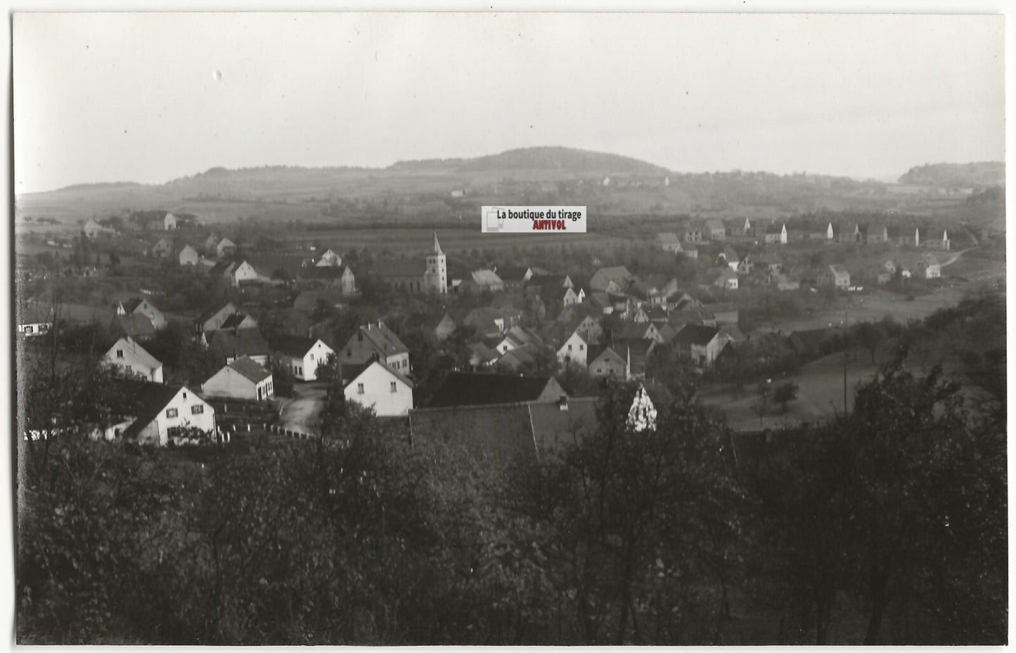 Plaque verre photo ancienne négatif noir et blanc 13x18 cm Furschweiler vintage