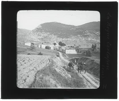 La Roque-Esclapon, Var, photo ancienne plaque de verre, positif 8,5x10 cm