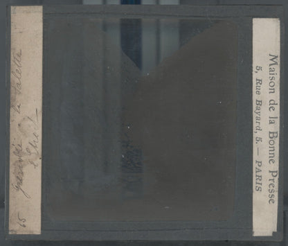 Route du Lautaret, photo plaque de verre, noir & blanc, positif 8,5x10 cm