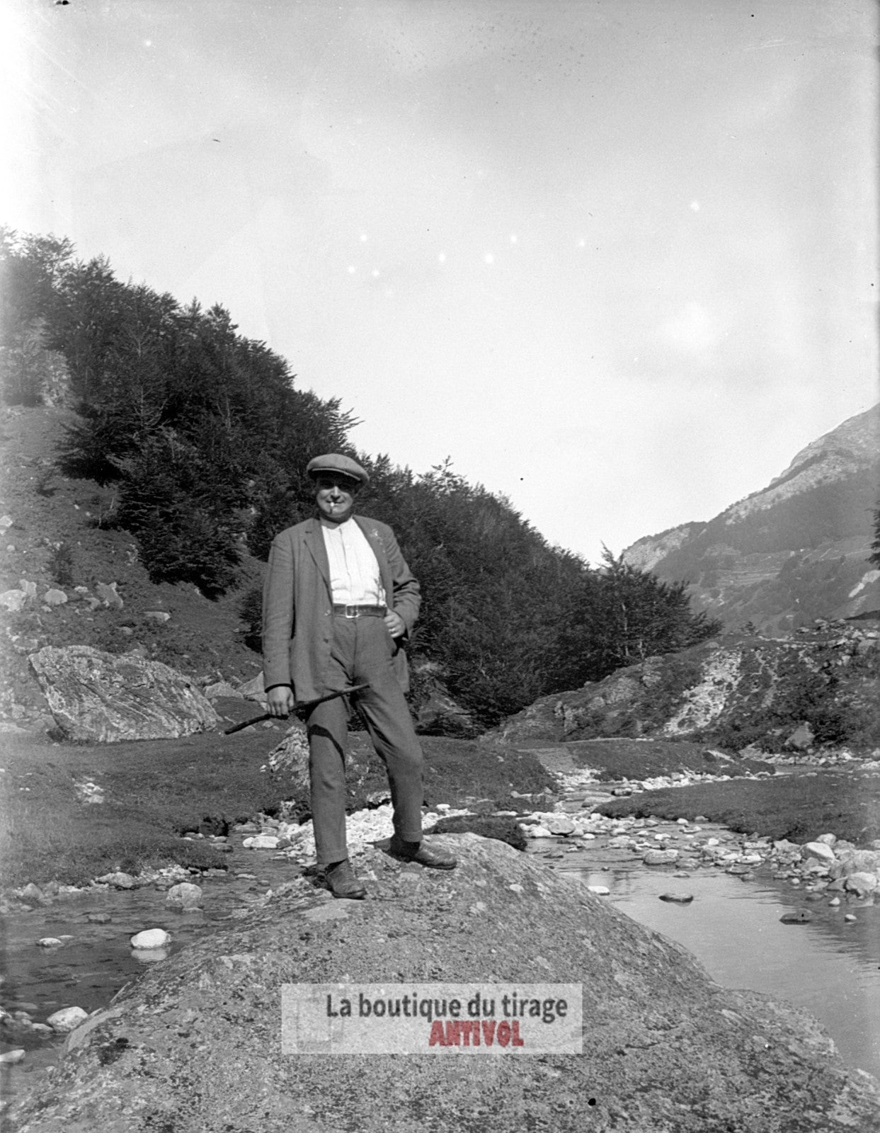Vélo promenade, Pyrénées, photos vintage plaque verre, lot de 10 négatifs 6x9 cm