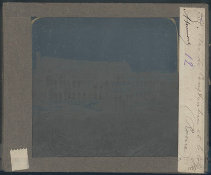 Colisée, arc de Constantin, photo plaque verre, noir & blanc, positif 8,5x10 cm