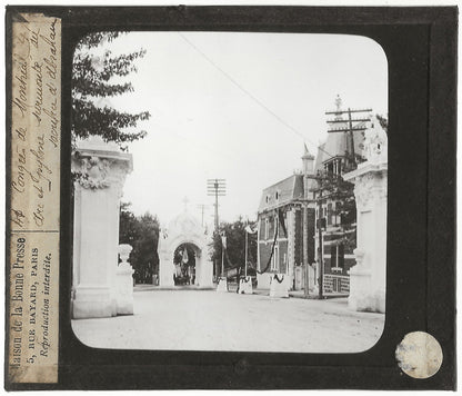 Croix du Sacrifice, Abraham, photo ancienne plaque verre, positif 8,5x10 cm