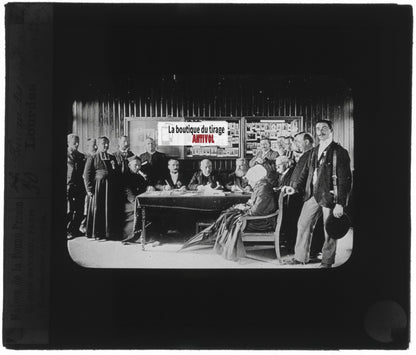 Bureau des Constatations, photo plaque verre, noir et blanc, positif 8,5x10 cm