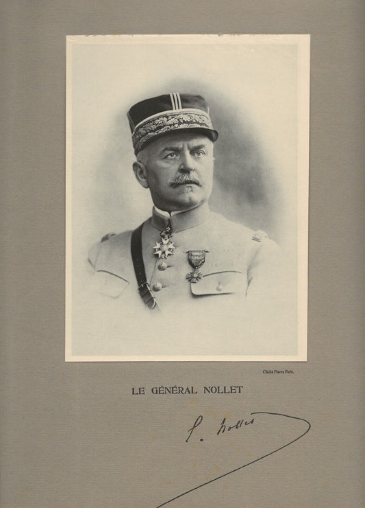 Photo ancienne, portrait militaire général Nollet, cliché Pierre Petit, France