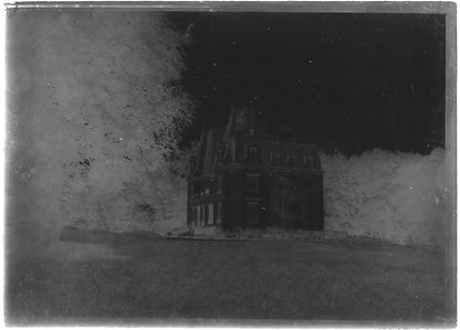 Bailly, France, châteaux, photos plaque de verre, lot de 10 négatifs 6x9 cm