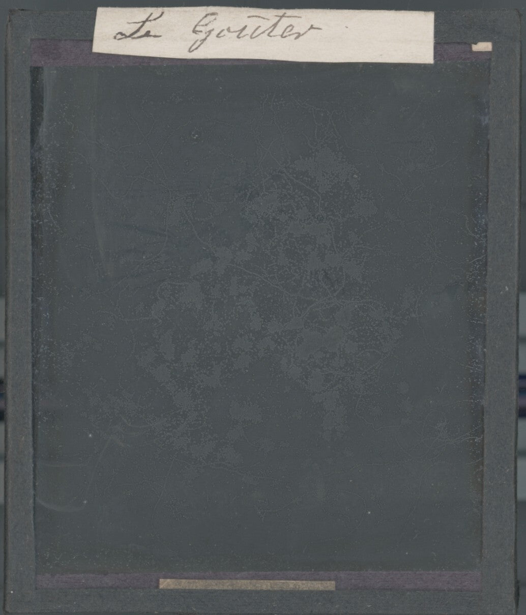 Scène religieuse, goûter, dessin peinture, photo plaque verre, positif 8,5x10 cm