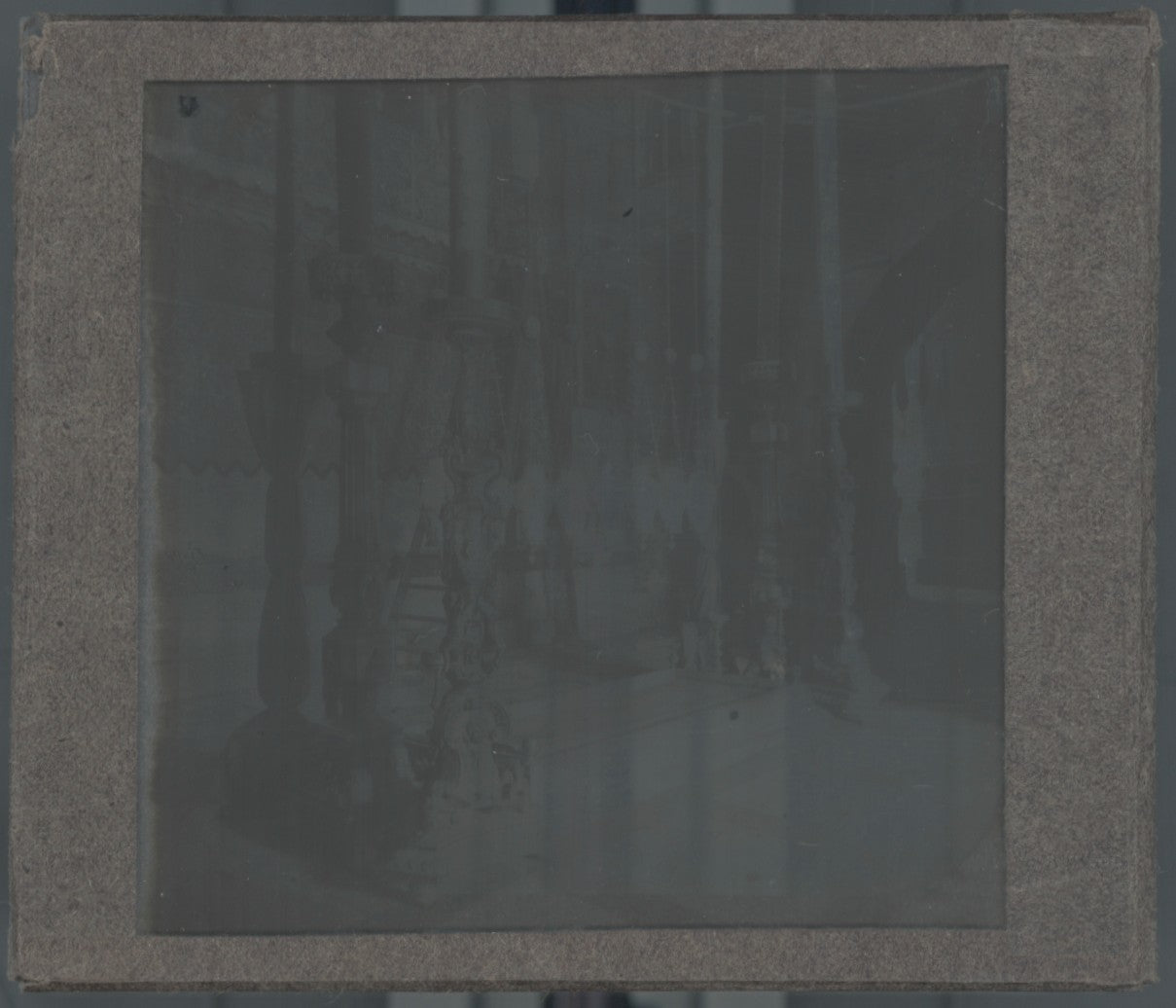 Église du Saint-Sépulcre, photo plaque verre, noir & blanc, positif 8,5x10 cm
