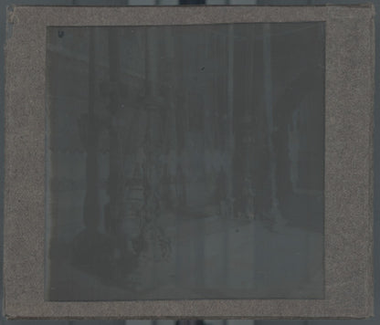 Église du Saint-Sépulcre, photo plaque verre, noir & blanc, positif 8,5x10 cm