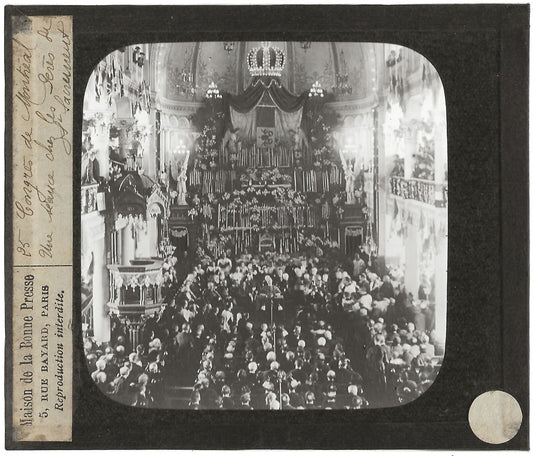 Canada, Congrès Montréal, photo ancienne plaque de verre, positif 8,5x10 cm