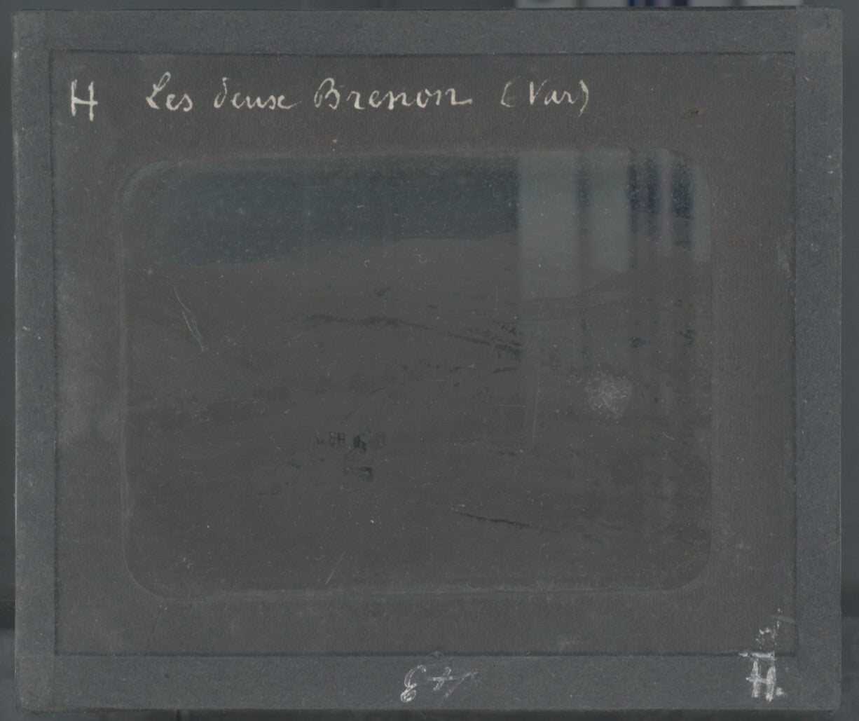 Brenon, Var village, paysage, photo ancienne plaque de verre, positif 8,5x10 cm