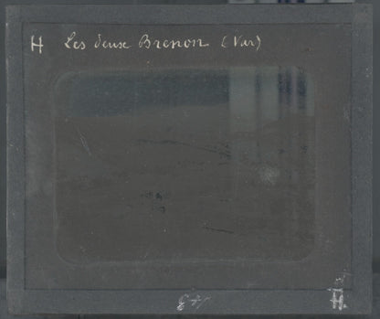 Brenon, Var village, paysage, photo ancienne plaque de verre, positif 8,5x10 cm