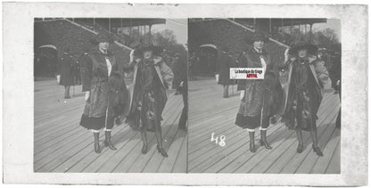 Hippodrome de Longchamp, Paris, stéréoscopie plaque verre, positif 8,5x17 cm