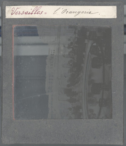 L'Orangerie, Château de Versailles, photo plaque verre, positif 8,5x10 cm