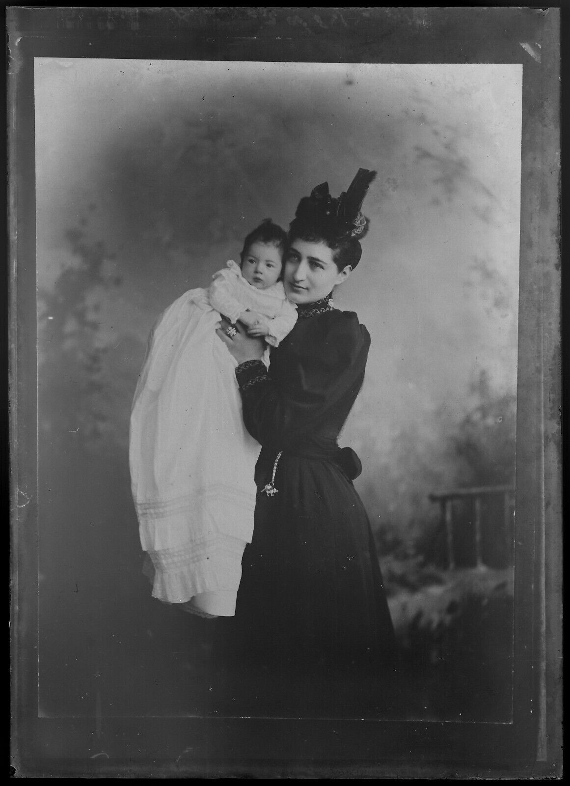 Belgique, famille, personnages, photo plaque verre, lot de 10 négatifs 13x18 cm