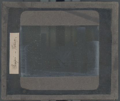 Forum de Pompéi, Italie, photo plaque verre, noir & blanc, positif 8,5x10 cm
