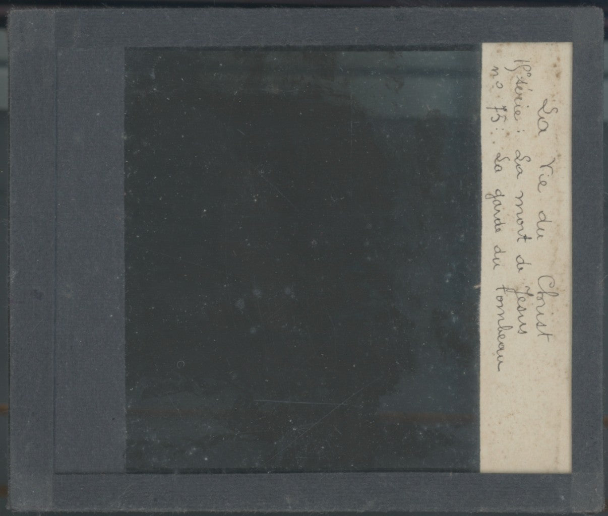 La Garde du Tombeau, photo ancienne plaque verre, noir & blanc, 8,5x10 cm