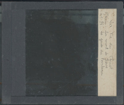 La Garde du Tombeau, photo ancienne plaque verre, noir & blanc, 8,5x10 cm