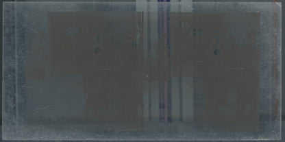 Personnages, Longchamp, Paris, plaque verre stéréoscopique, positif 8,5x17 cm