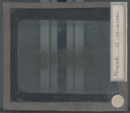 Marché de Koursk, Russie, photo plaque verre, noir & blanc, positif 8,5x10 cm