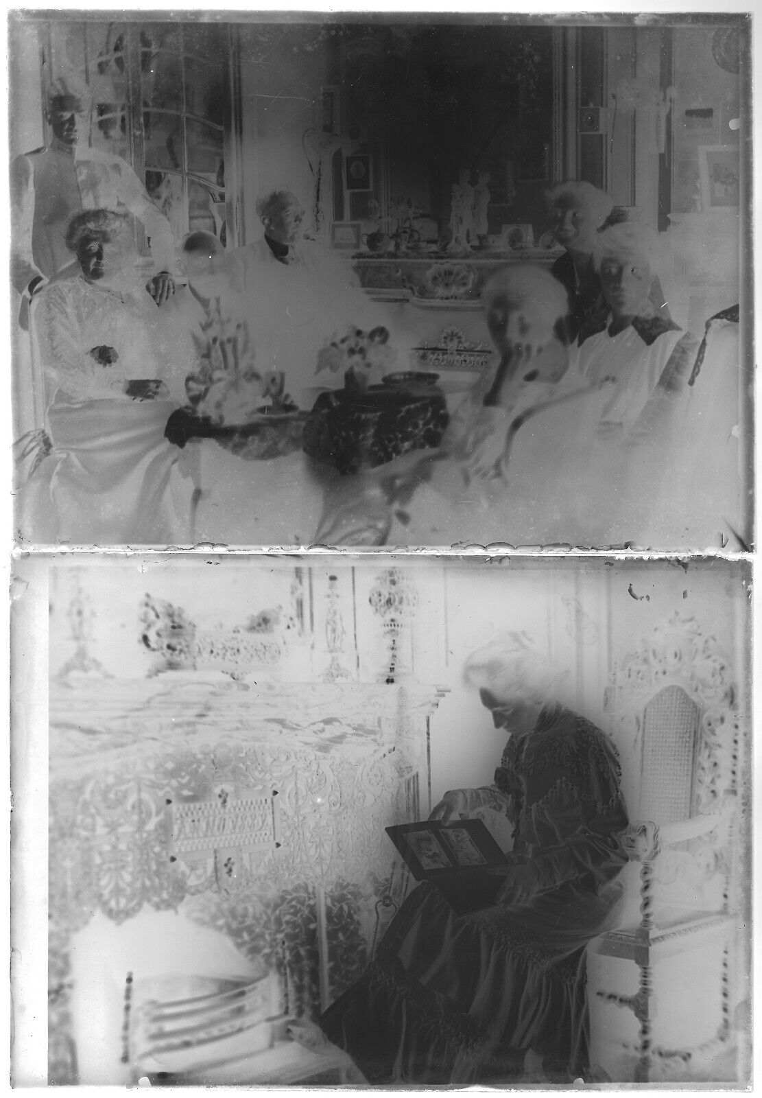 Belgique, femmes, photos anciennes plaque de verre, lot de 10 négatifs 13x18 cm