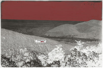 Trois-Épis, France, Plaque verre photo ancienne, négatif noir & blanc 10x15 cm