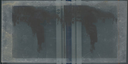 Personnages, Longchamp, Paris, plaque verre stéréoscopique, positif 8,5x17 cm