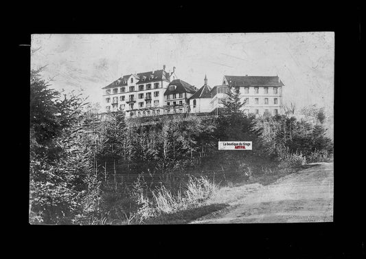 Plaque verre photo ancienne négatif noir et blanc 13x18 cm JUNGHOLTZ Saint-Anne