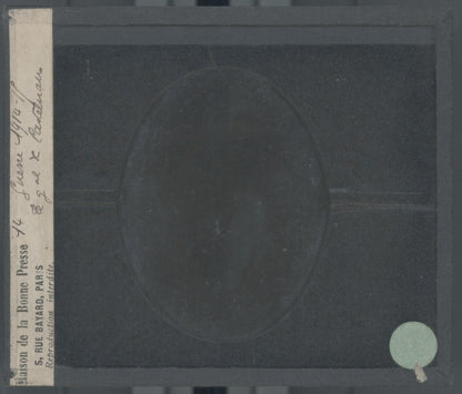 Général De Castelnau, photo plaque verre, noir & blanc, positif 8,5x10 cm