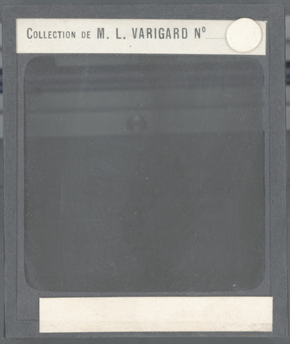 Paysage mer, Norvège ou Suéde, photo ancienne plaque de verre, positif 8,5x10 cm