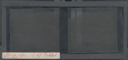 Montagne, Bir el Afou, Tunisie, plaque verre stéréoscopique, positif 7x15 cm