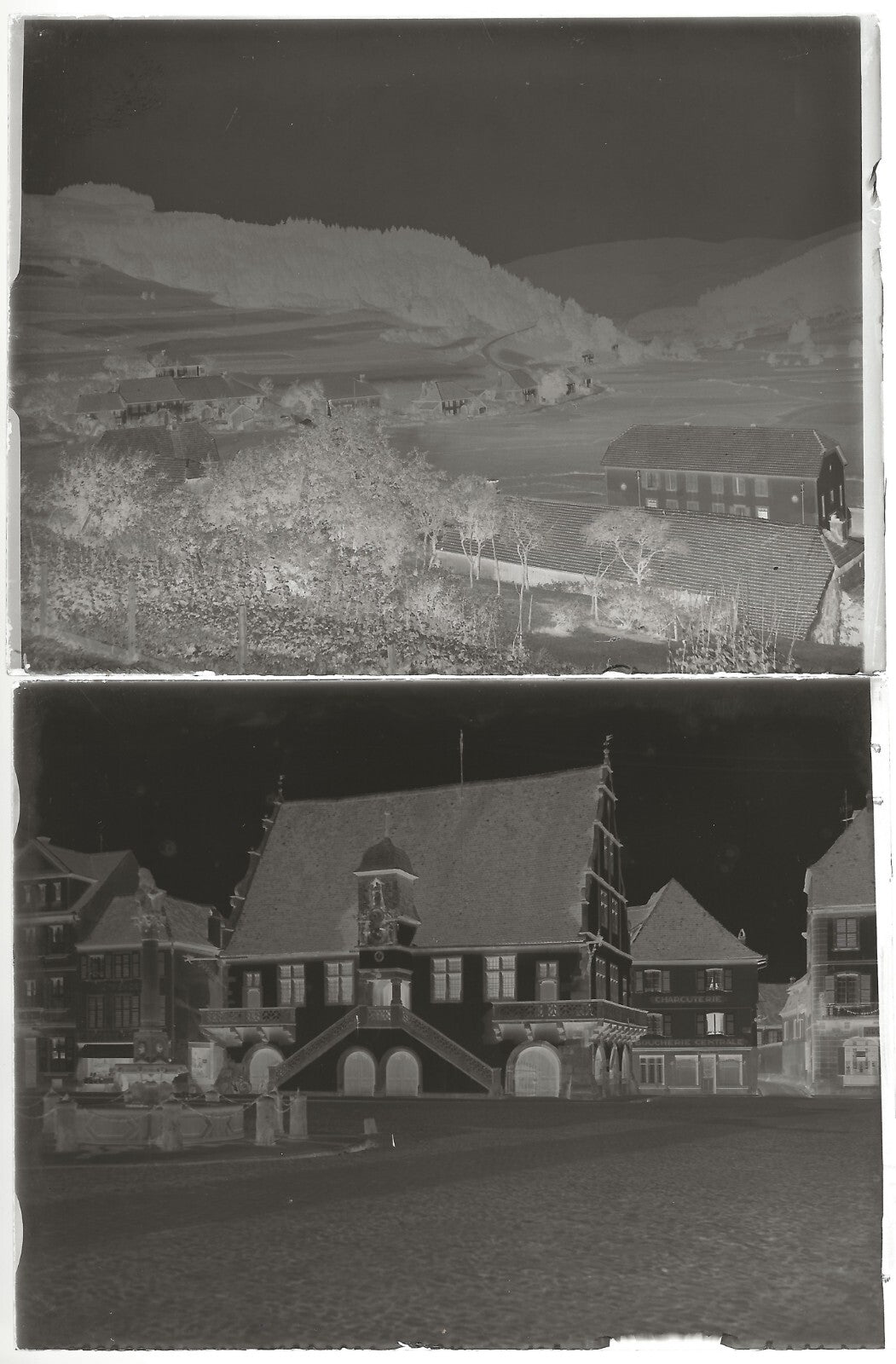 Alsace, Molsheim, Bergheim, photo plaque verre, lot de 12 négatifs 9x12 cm