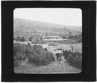 Montagne Grand Margès, Var, photo ancienne plaque de verre, positif 8,5x10 cm