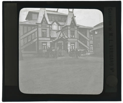 Dalen Hotel, Norvège, photo ancienne plaque de verre, positif 8,5x10 cm