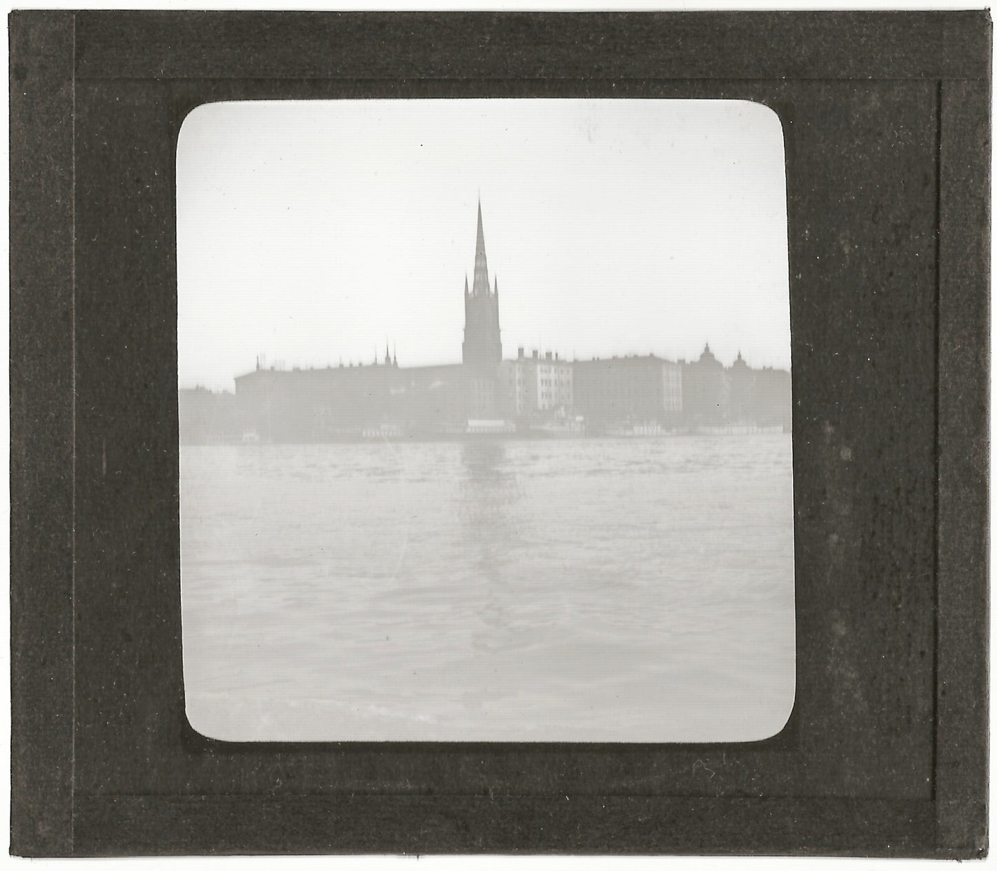 Stockholm, Suède, 1906, photo ancienne plaque verre, positif 8,5x10 cm