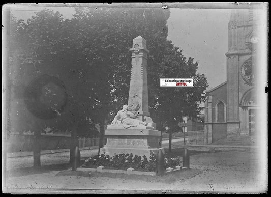 Forges-les-Eaux, Plaque verre photo ancienne, négatif noir & blanc 6x9 cm France - La Boutique Du Tirage 