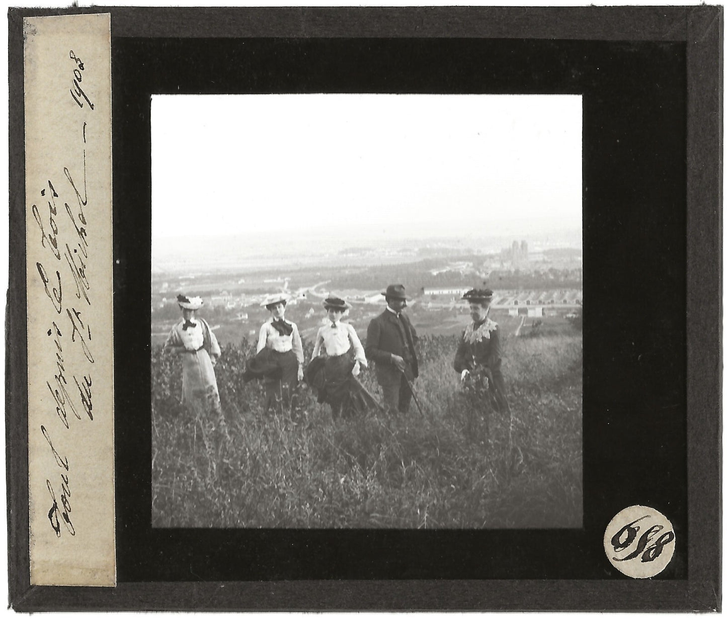 Mont Saint-Michel, Toul, 1903, photo plaque de verre, positif 8,5x10 cm